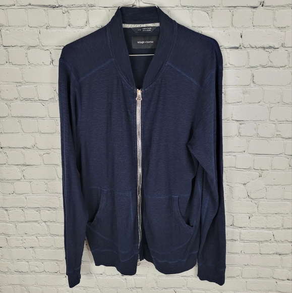 Wings + Horns Other - WINGS + HORNS | slub knit full zip lightweight cotton shirt jacket